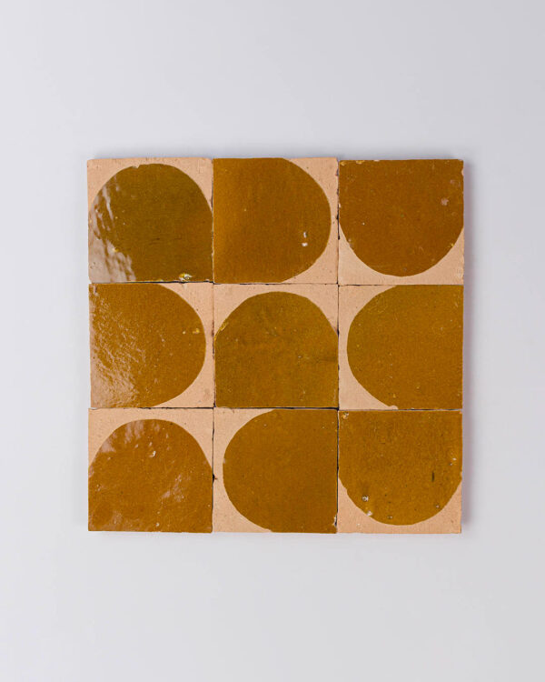 Moroccan Amber Arch Terracotta Zellige Tile