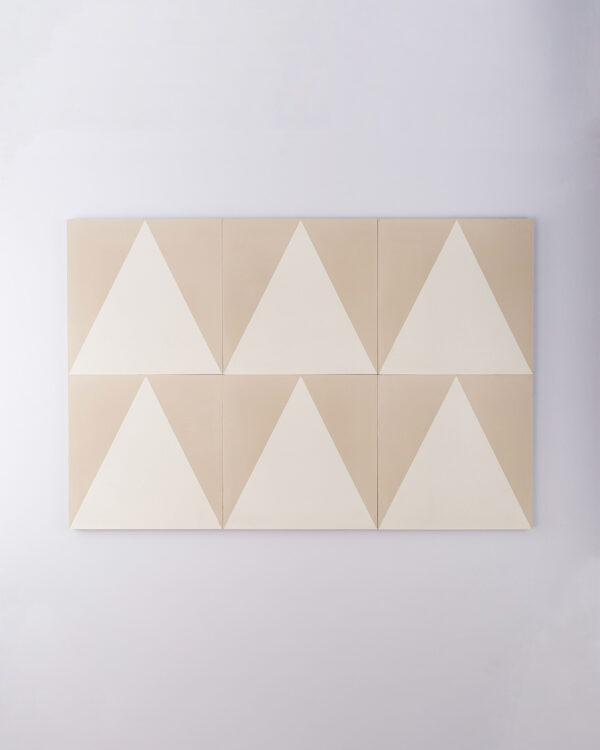 Beige Pyramid Encaustic Cement Tile