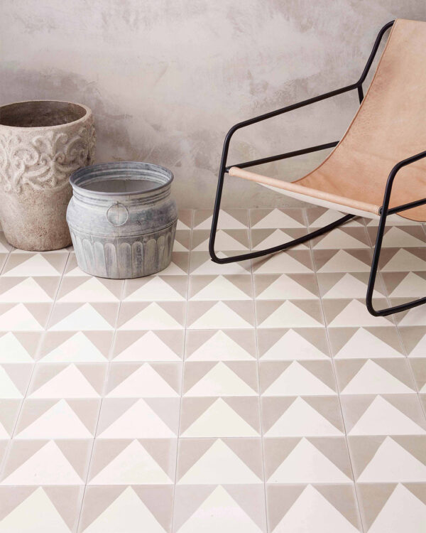 Beige Pyramid Encaustic Cement Tile