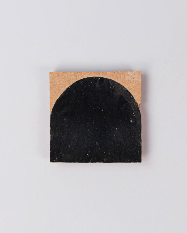 Moroccan Black Arch Terracotta Zellige Tile