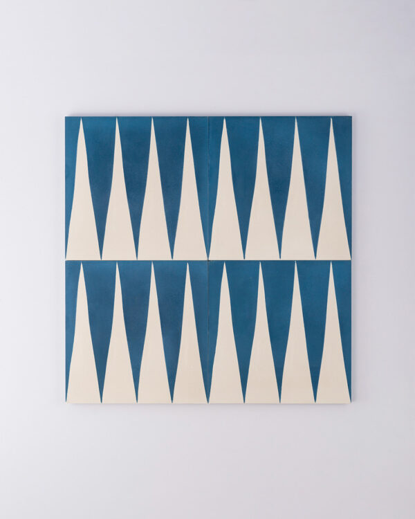 Blue Gammon Encaustic Cement Tile