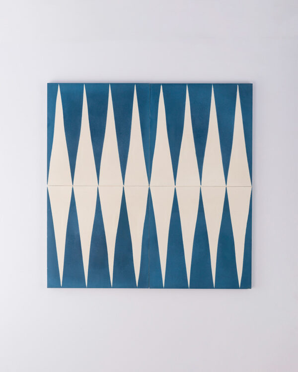 Blue Gammon Encaustic Cement Tile