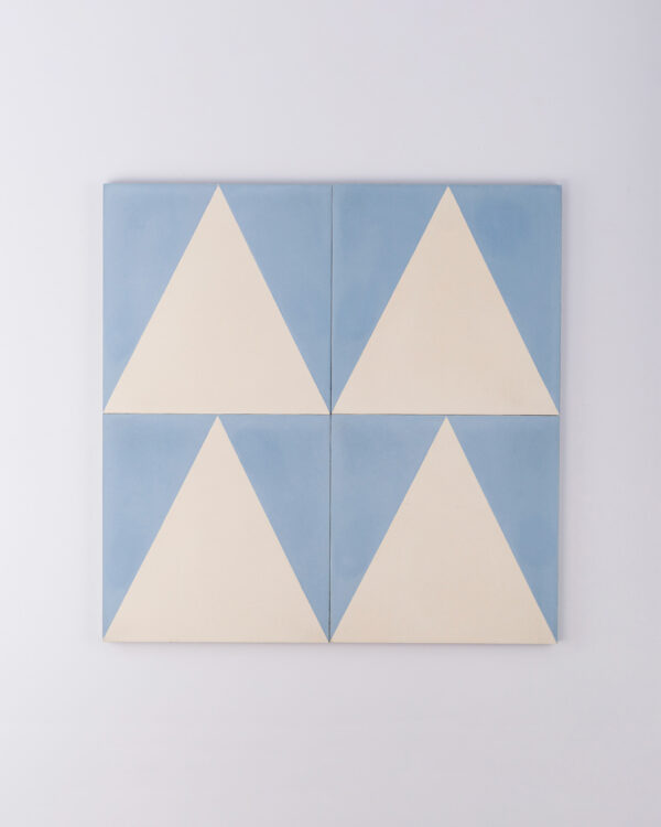 Blue Pyramid Encaustic Cement Tile