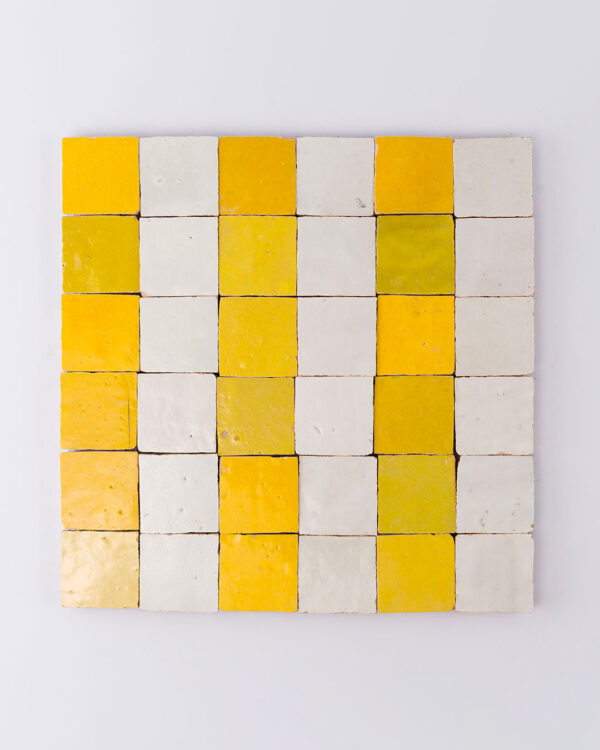 Moroccan Citron Stripes Zellige Tile