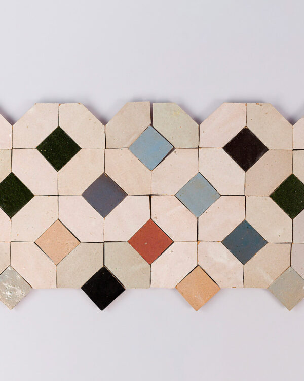 Moroccan Colourful Mosaic Zellige Tile