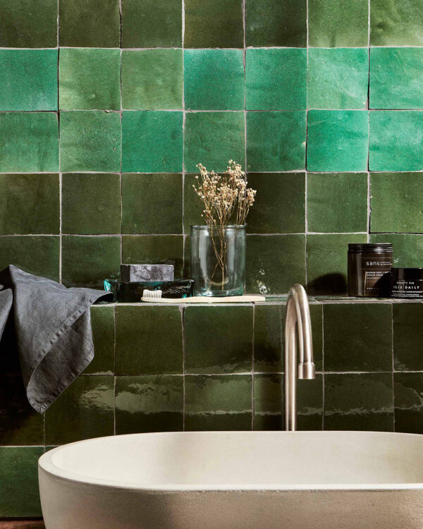 Moroccan Dark Green Zellige Tile