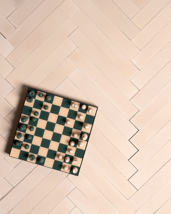 Egg Shell Herringbone Cement Tile