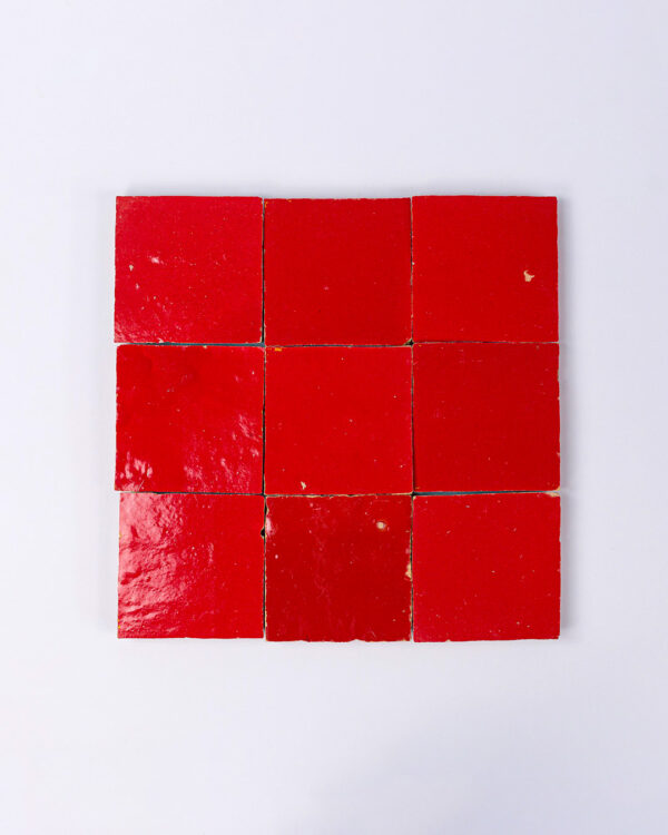 Moroccan Scarlet Zellige Tile