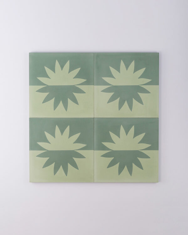 Sunny Green Encaustic Cement Tile