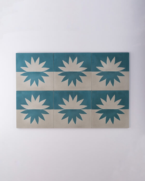 Sunny Navy Blue - Elefante Encaustic Cement Tile