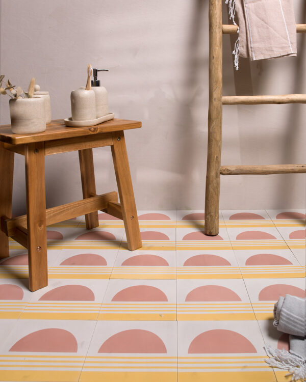 Sunset Stripes Miami Cement Tile