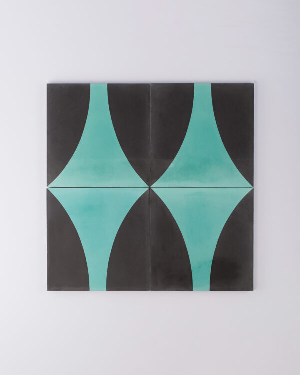 Turquoise Dreams Encaustic Cement Tile