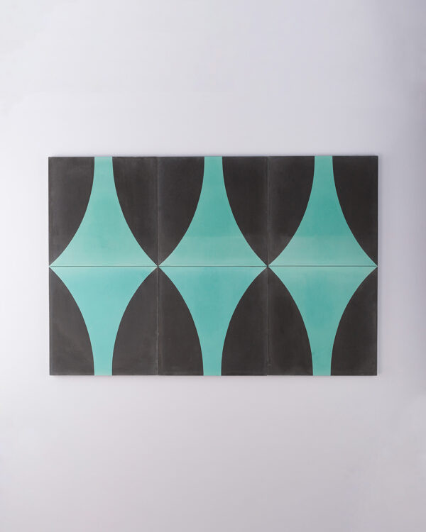 Turquoise Dreams Encaustic Cement Tile