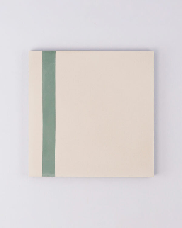 Duo Green Stripe Encaustic Cement Tile