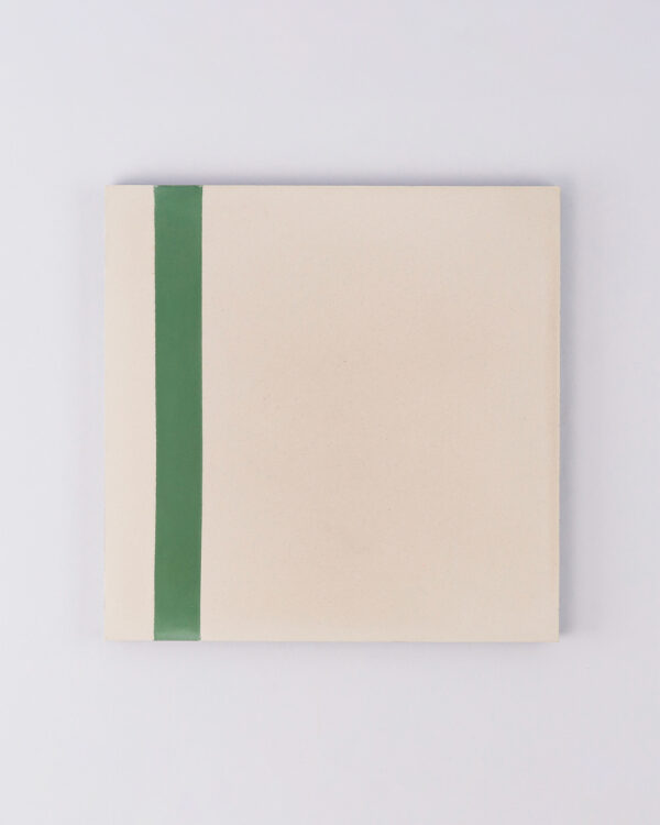 Duo Green Stripe Encaustic Cement Tile